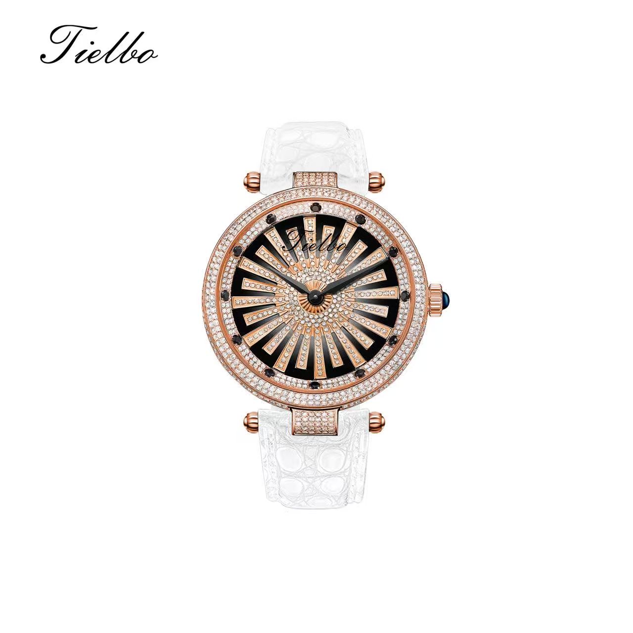 Dawn Fortune Watch – Rotating Dial, Iced-Out, 42mm T127L