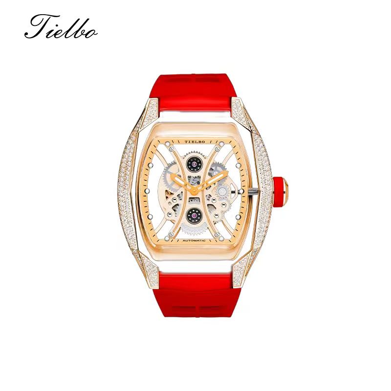 Armor Rose Watch – Transparent, Skeleton, Automatic T831M