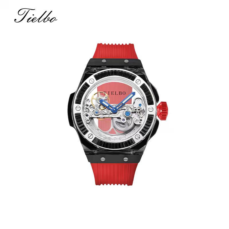 Prism Black – Transparent Skeleton Watch T711
