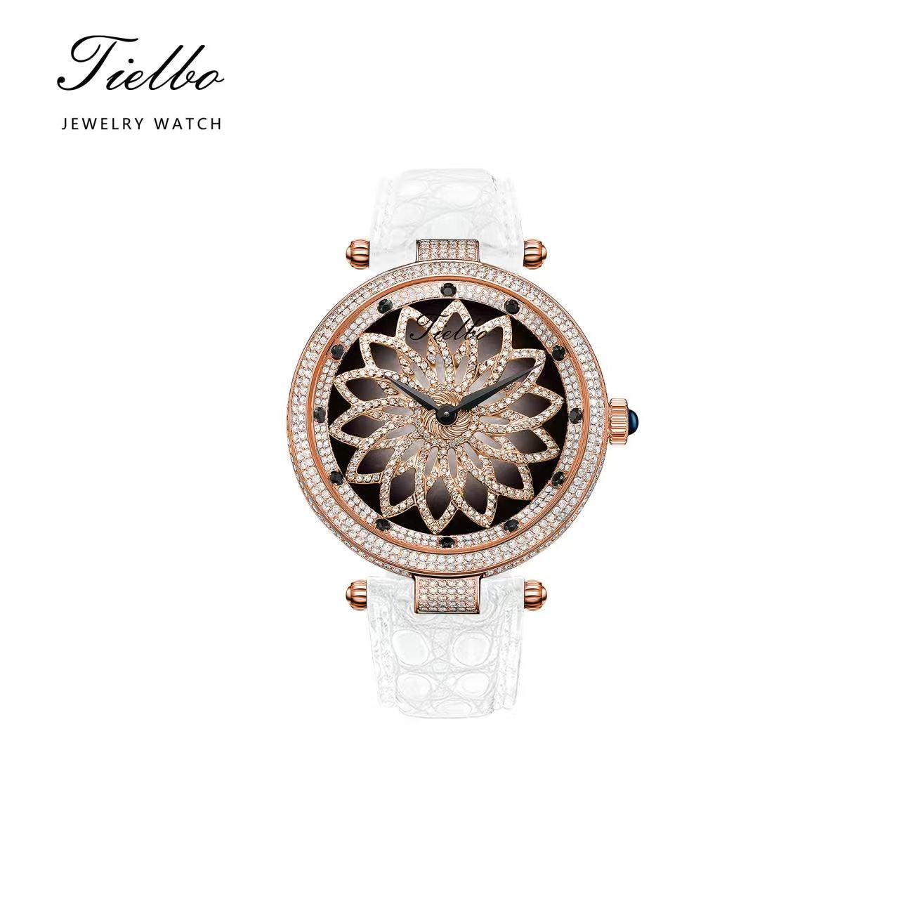 Bloom Watch – Rotating Dial, Iced-Out, 42mm T127L