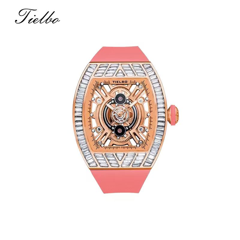 Crystal Storm Watch – Quartz, Skeleton, 40×46mm T827L