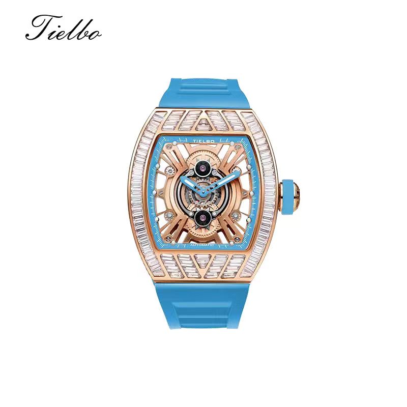 Crystal Storm Automatic Watch – Skeleton, 43×51mm, 368 Crystals T827M