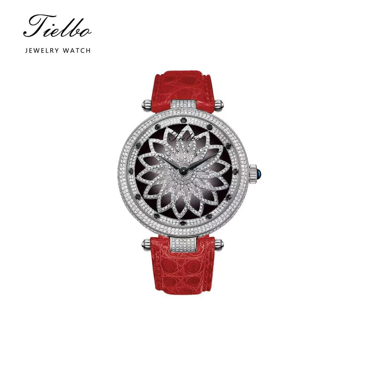Bloom Watch – Rotating Dial, Iced-Out, 42mm T127L