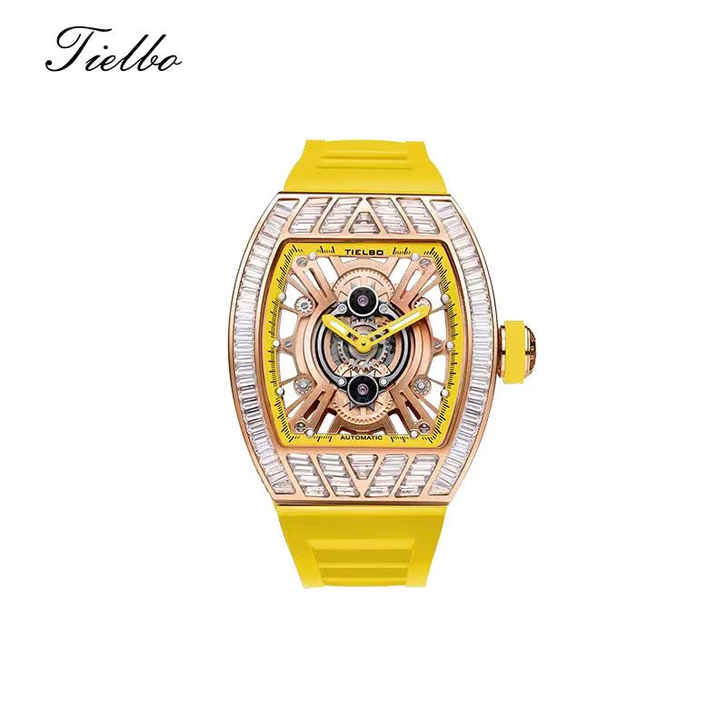 Crystal Storm Automatic Watch – Skeleton, 43×51mm, 368 Crystals T827M