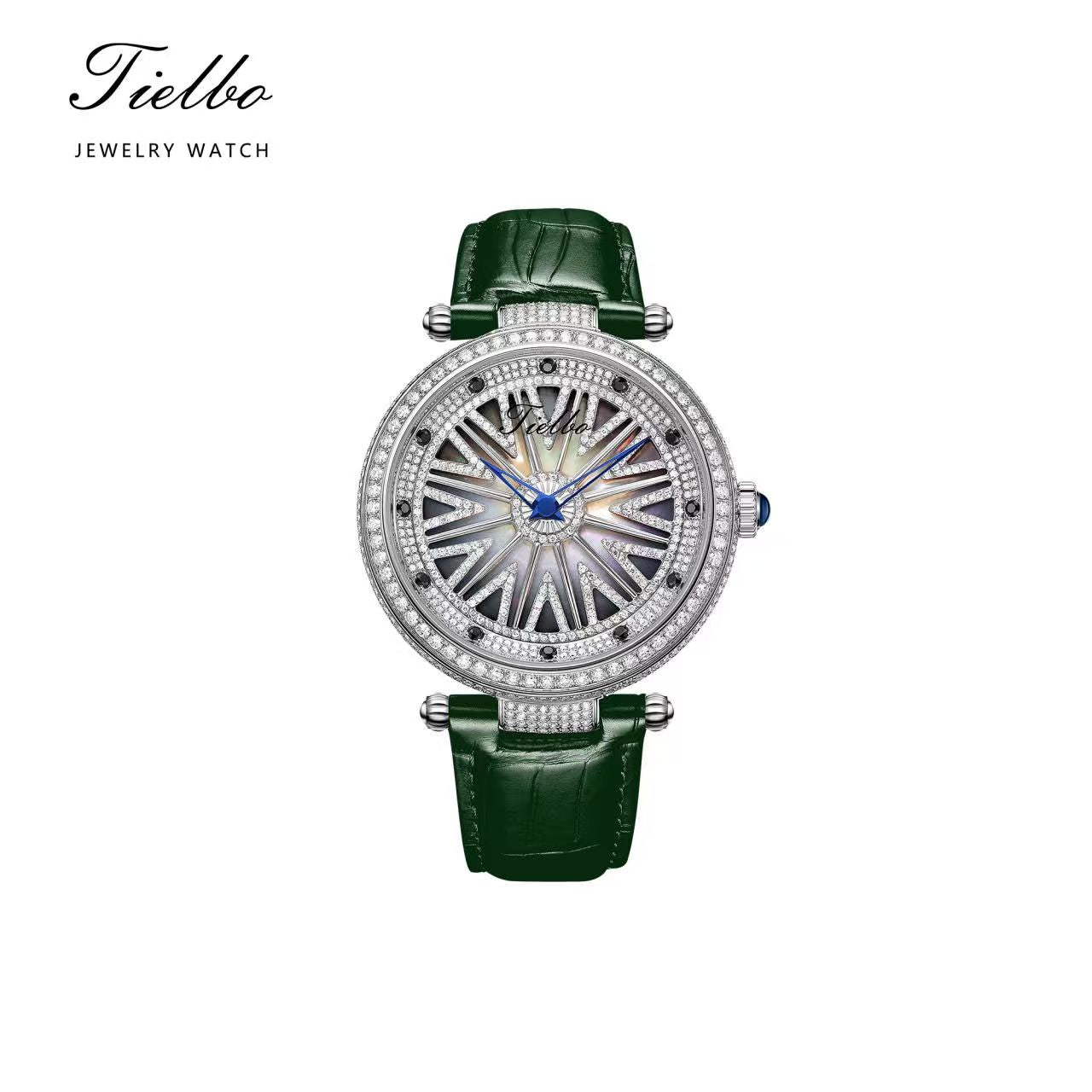 Fortune Flow Watch – Rotating Dial, Iced-Out, 45mm T127M