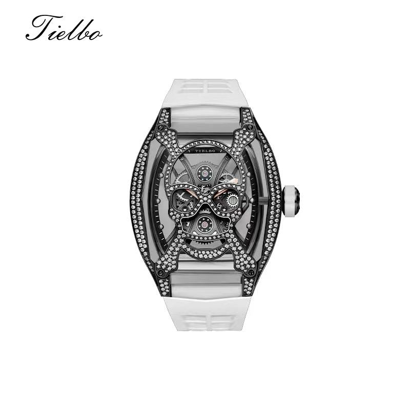 Kale Watch – Transparent, Iced-Out, Automatic T828M