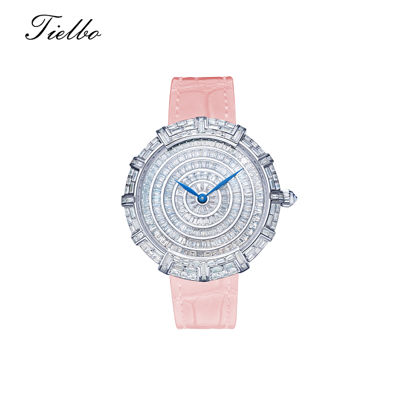 Round Waltz Watch – Quartz, 37mm, Full Crystal T818L