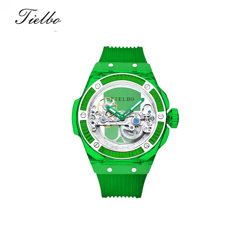 Prism Black – Transparent Skeleton Watch T711