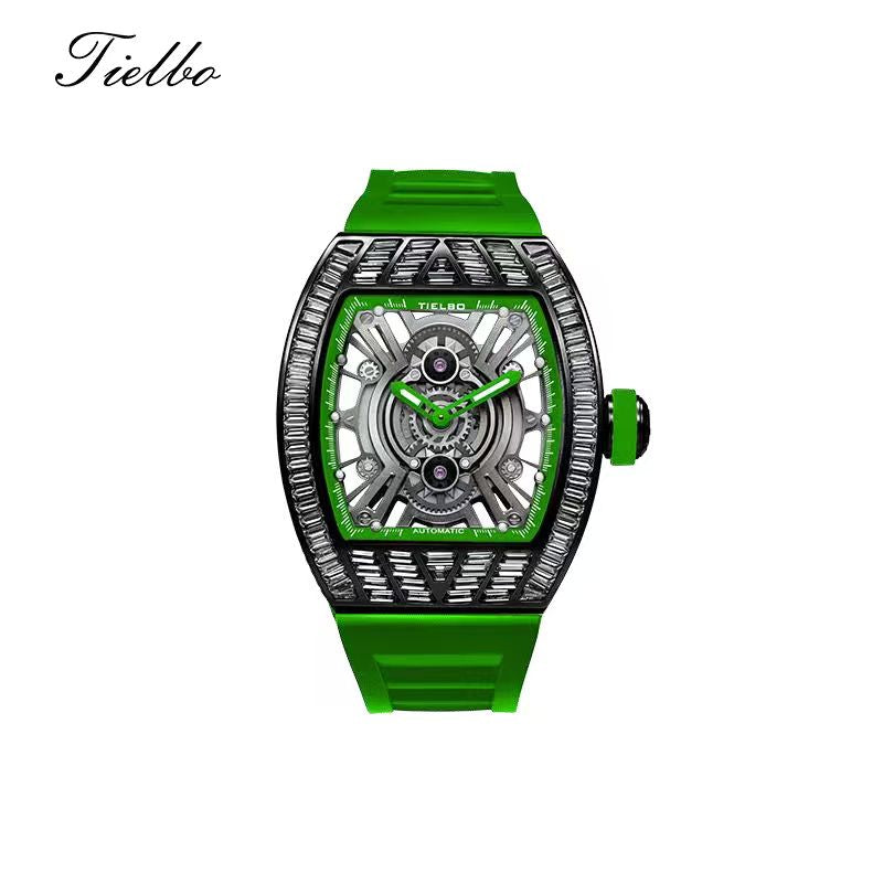 Crystal Storm Automatic Watch – Skeleton, 43×51mm, 368 Crystals T827M