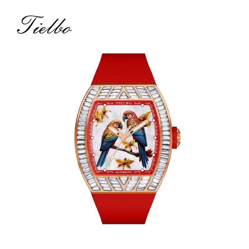 Serendipity Watch – Rose Gold, Quartz, Crystal Inlay T859L