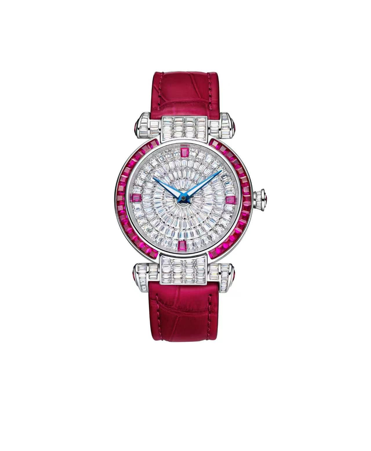 Faceted Wheel Automatic Watch – 36mm, Full Crystal T822L