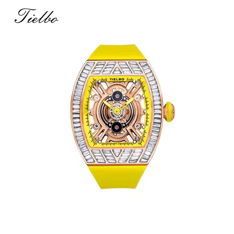 Crystal Storm Watch – Quartz, Skeleton, 40×46mm T827L