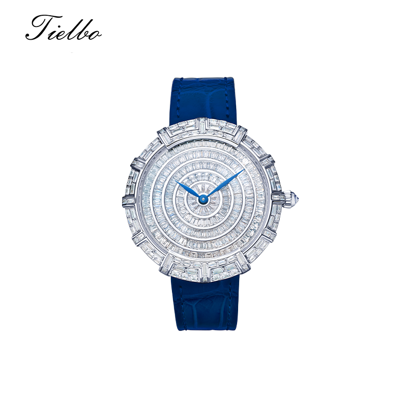 Round Waltz Watch – Quartz, 37mm, Full Crystal T818L