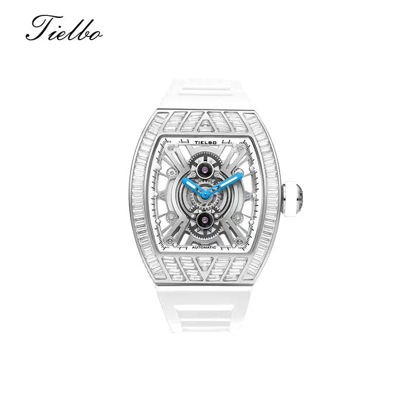 Crystal Storm Automatic Watch – Skeleton, 43×51mm, 368 Crystals T827M