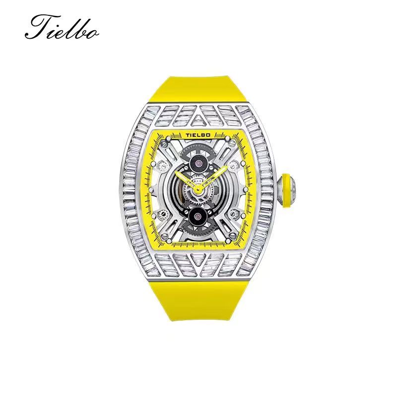 Crystal Storm Watch – Quartz, Skeleton, 40×46mm T827L