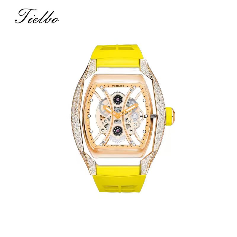 Armor Rose Watch – Transparent, Skeleton, Automatic T831M