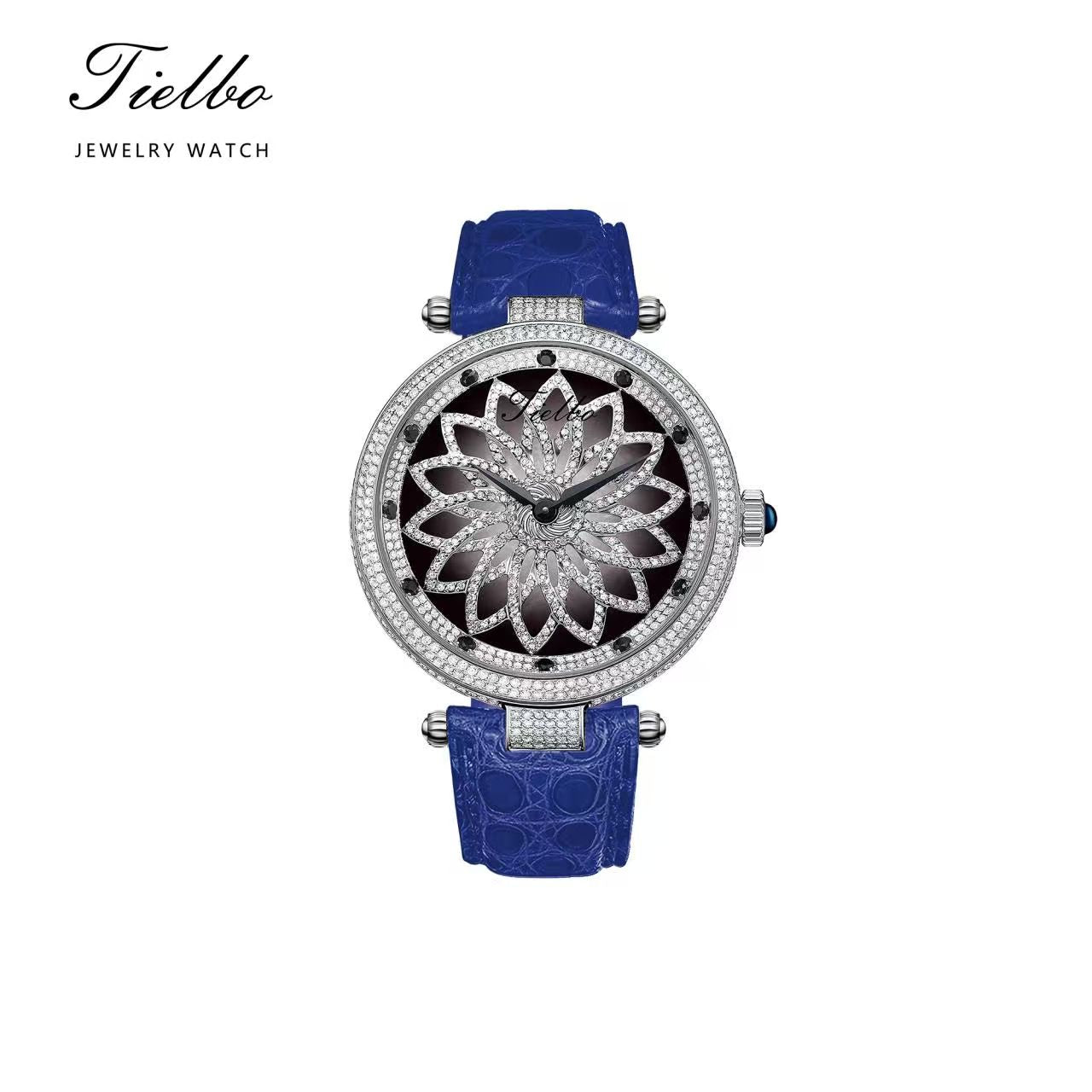 Bloom Watch – Rotating Dial, Iced-Out, 42mm T127L