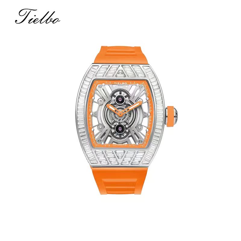 Crystal Storm Automatic Watch – Skeleton, 43×51mm, 368 Crystals T827M